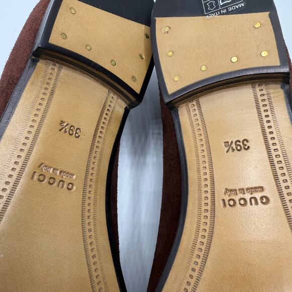 Gucci Women's Jordaan Horsebit Suede Loafers Brown Size EU 39.5 US 9.5 - Picture 8 of 13